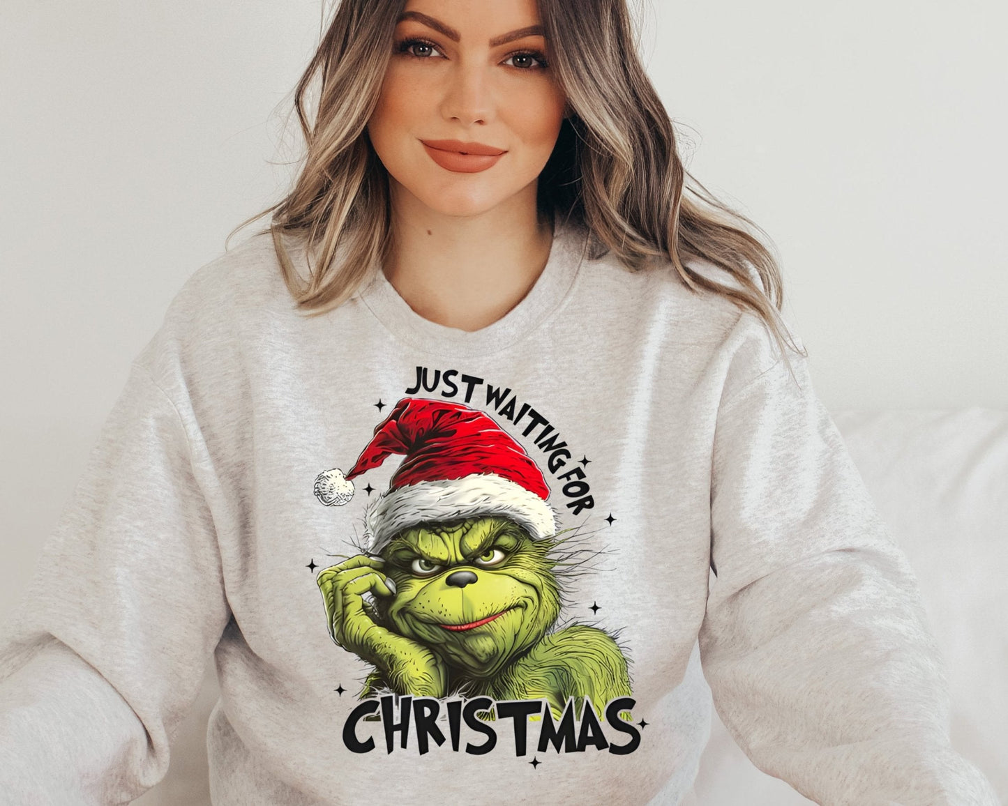 Sweatshirt Hoodie T-Shirt Christmas Grinch  Just Wait Till Christmas