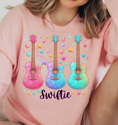 DTF Transfer Taylor Swifty Design Guitars