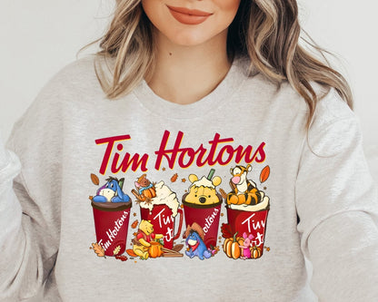 Sweatshirt Crew T-Shirt & Hoodie  Fall Christmas -  Tim & Friends