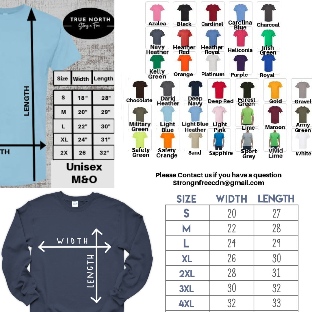 a t - shirt with the measurements for a crew neck