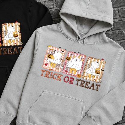 DTF Transfer Trick or Treat Ghost Halloween Hoodie