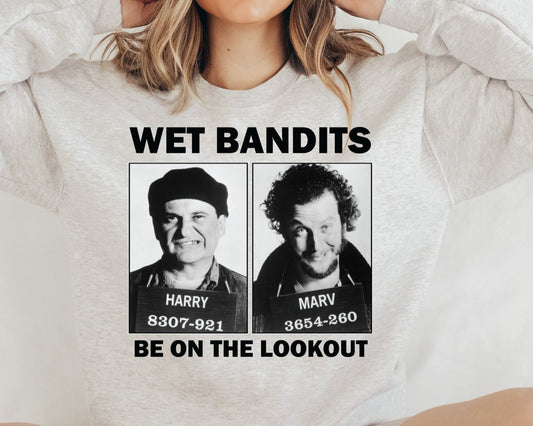 Sweatshirt Crew Hoodie Or T-Shirt  Christmas  Kevin Wet Bandits