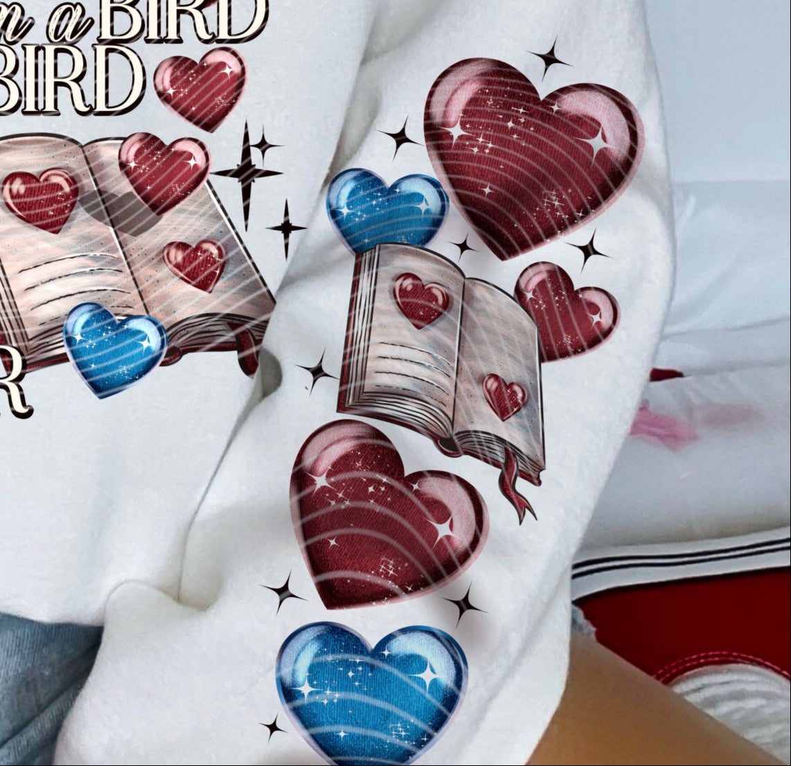 Sweatshirt T-Shirt Crewneck Valentines - Noteboook-Inspired Romance: If You’re a Bird, I’m a Bird