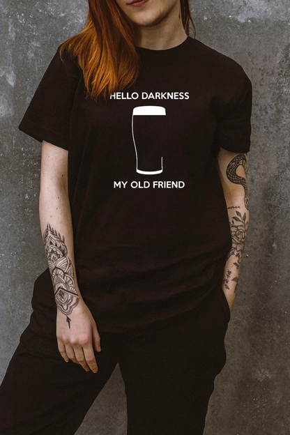 DTF Transfer Funny Beer Hello Darkness My Old Friend