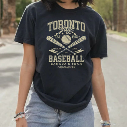 DTF Transfer Summer Baseball - Blue J Vintage style