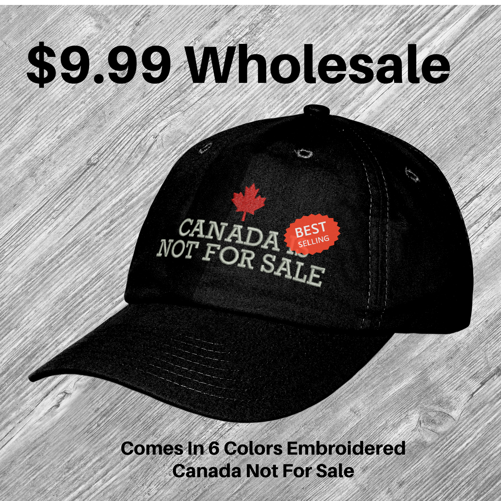 Embroidered Hats Hat Shop Canada Canada Red And Black Baseball Cap - Main Image