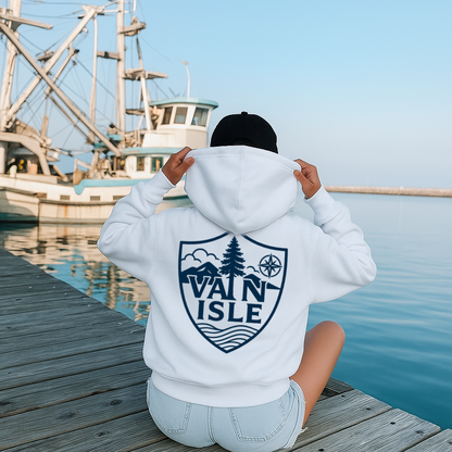 T-Shirt Hoodie Crewneck Van Isle Shield Hoodie – Vancouver Island Nautical Design
