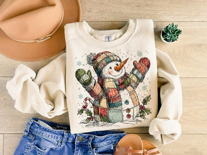 Festive Holiday SnowmanCozy Christmas Patchwork