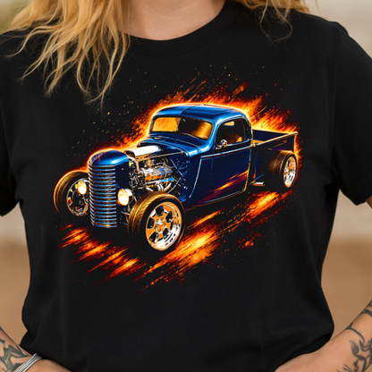 DTF Transfer Halftone 1941 Chevrolet Pickup Hot Rod