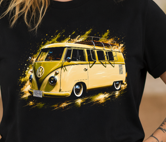 DTF Transfer Halftone 1955_1967 Volkswagen Type 2 Split Window