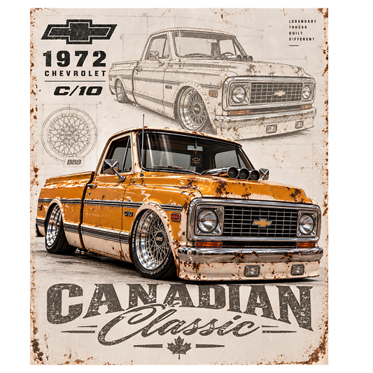 Classic Chevy C10 truck artwork