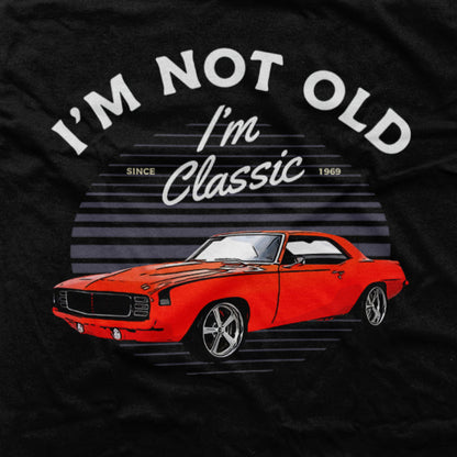 DTF Transfer Gear Heads - "I'm Not Old, I'm Classic" Vintage Car Design