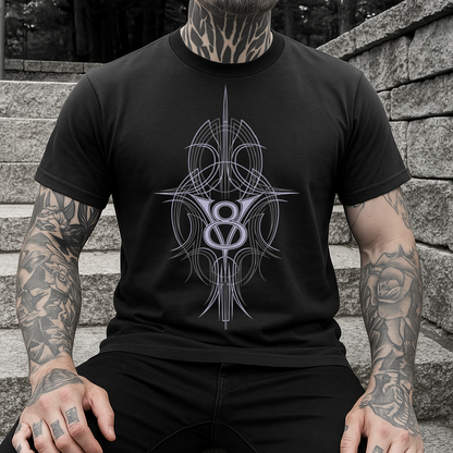DTF Transfer – Clean V8 Pinstripe Art for Front Print