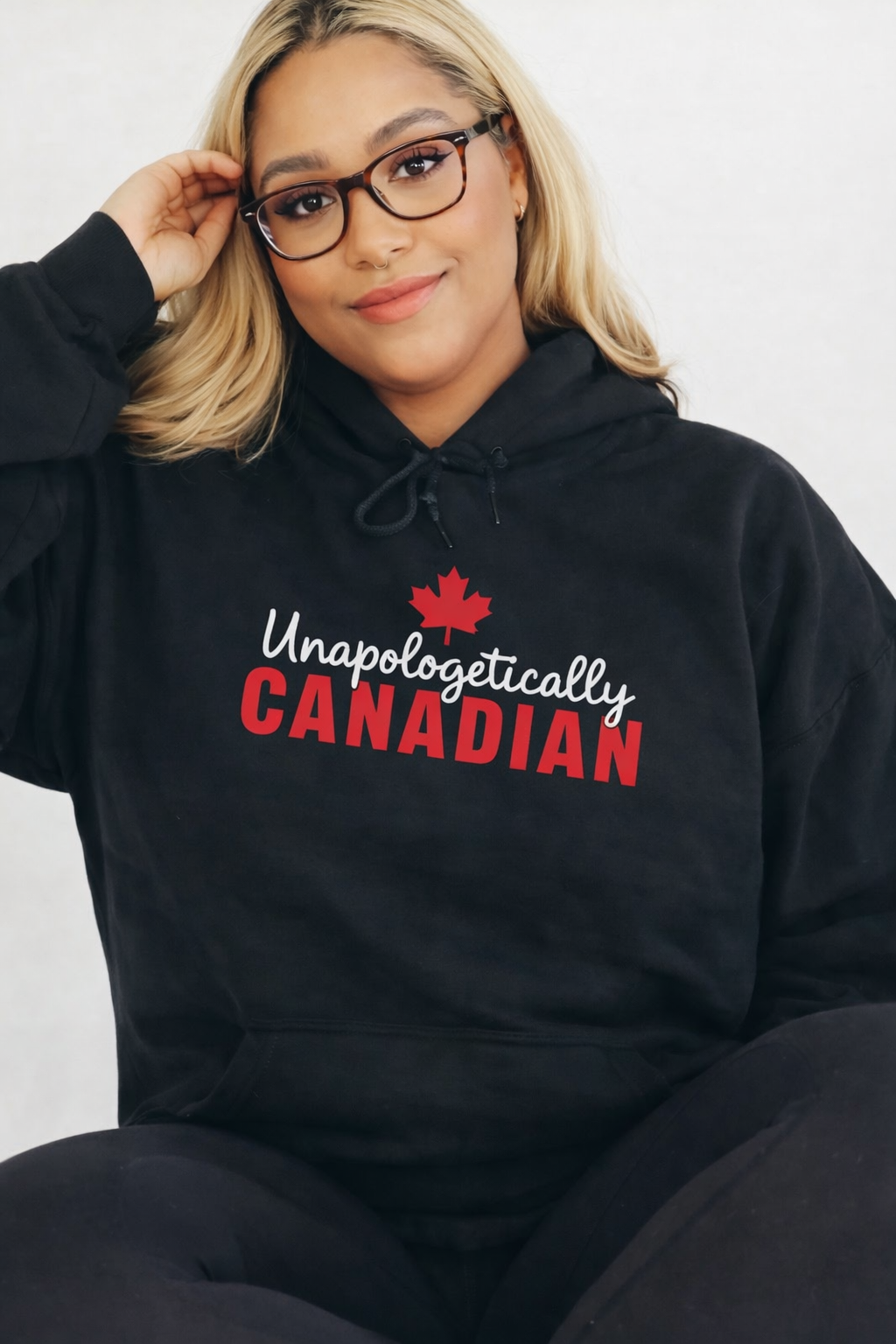 DTF Transfer Unapologetically Canadian Maple Leaf Patriotic