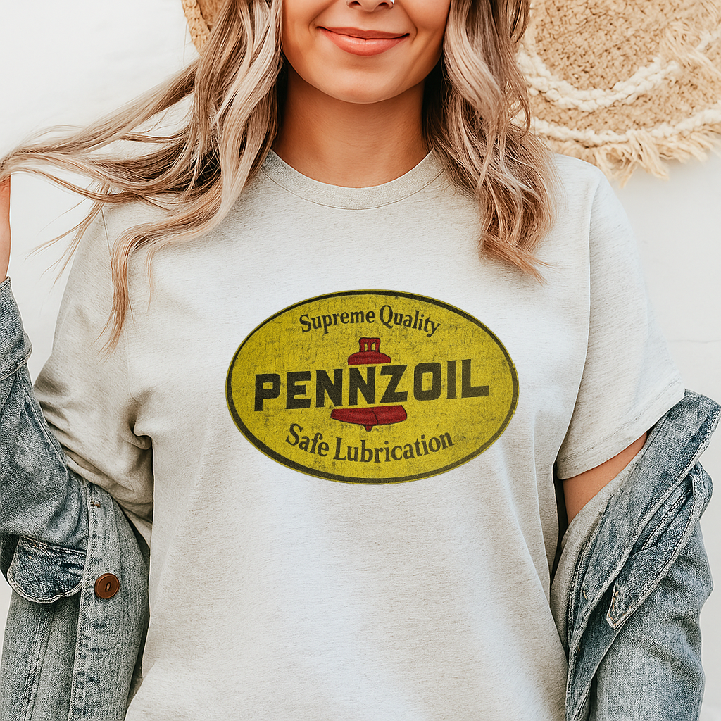 DTF Transfer – Vintage Pennzoil Logo Retro Design