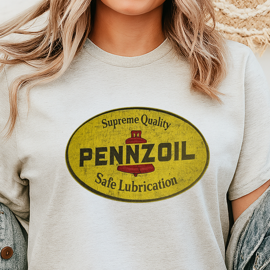 DTF Transfer – Vintage Pennzoil Logo Retro Design