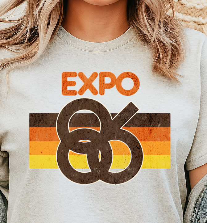 DTF Transfer Expo 86 Retro Vancouver Vintage Design