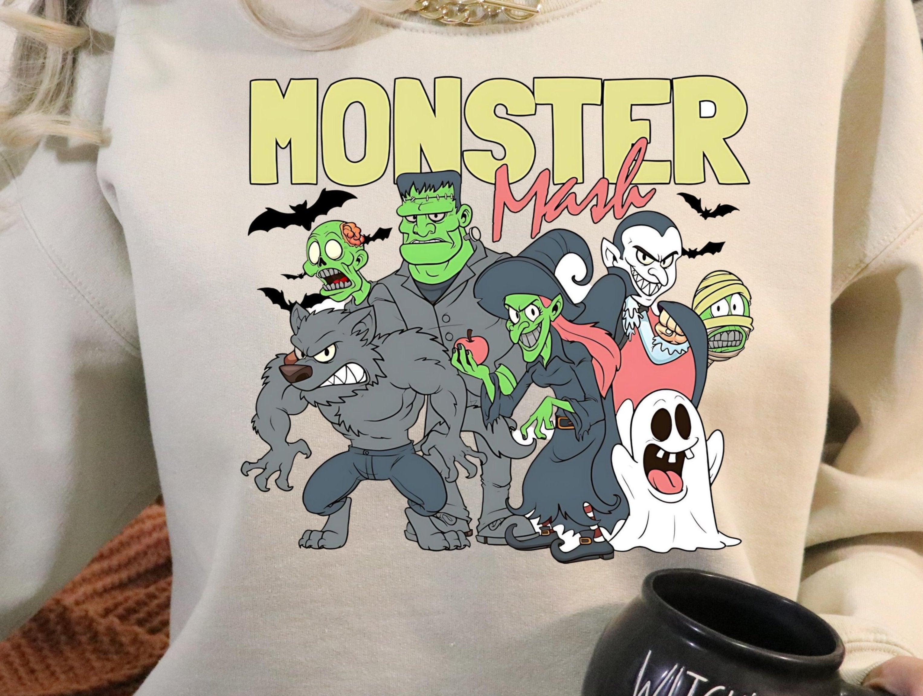 Sweatshirt Or Hoodie T Shirt Fall Halloween Monster