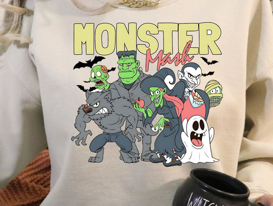 Sweatshirt Or Hoodie T-Shirt  Fall Halloween  Monster