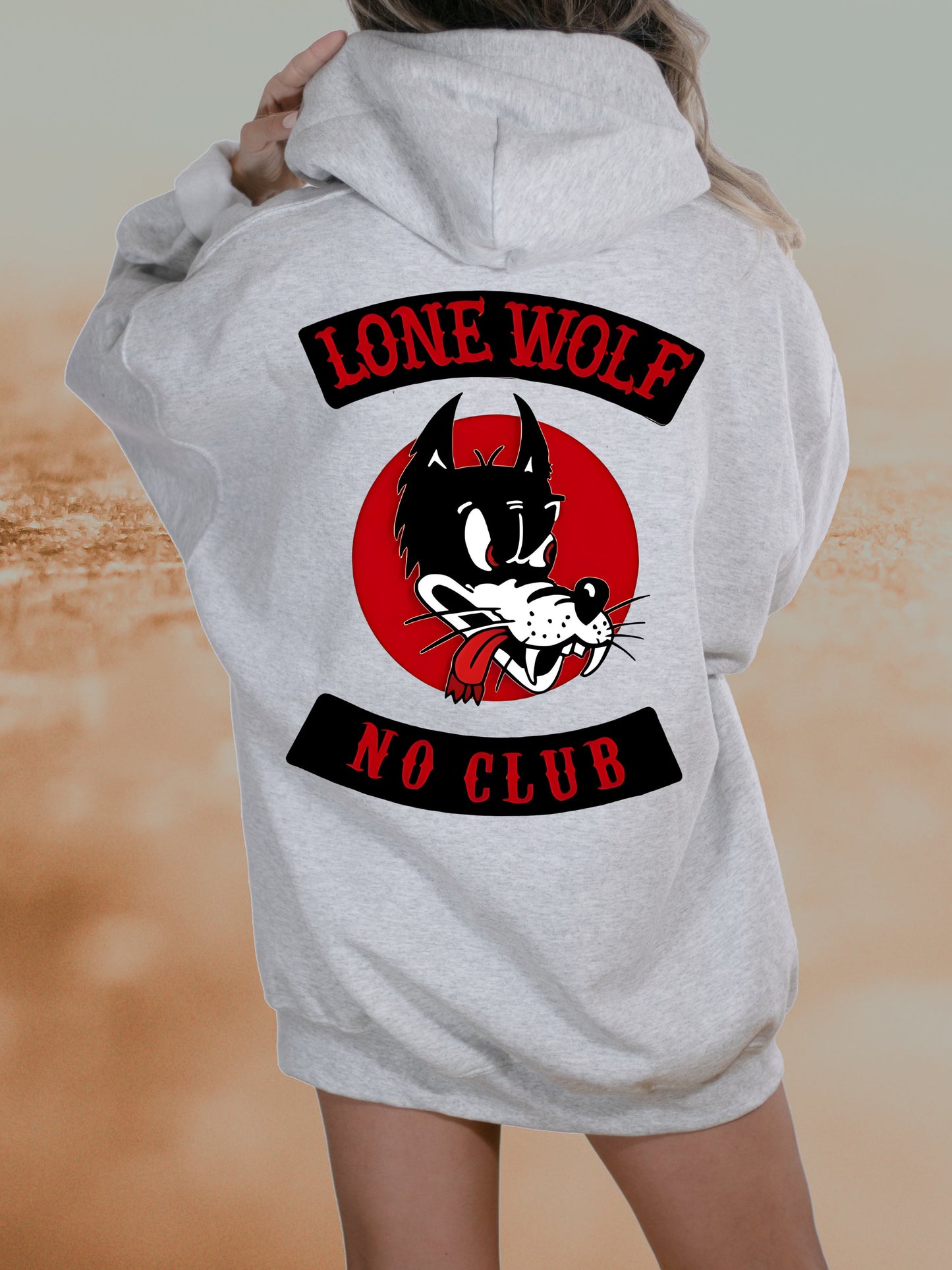 Sweatshirt Hoodie T-Shirt Gear Head Lone Wolfe No Club