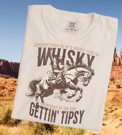 T-Shirt Tee Sweatshirt Western Whiskey Gettin' Tipsy