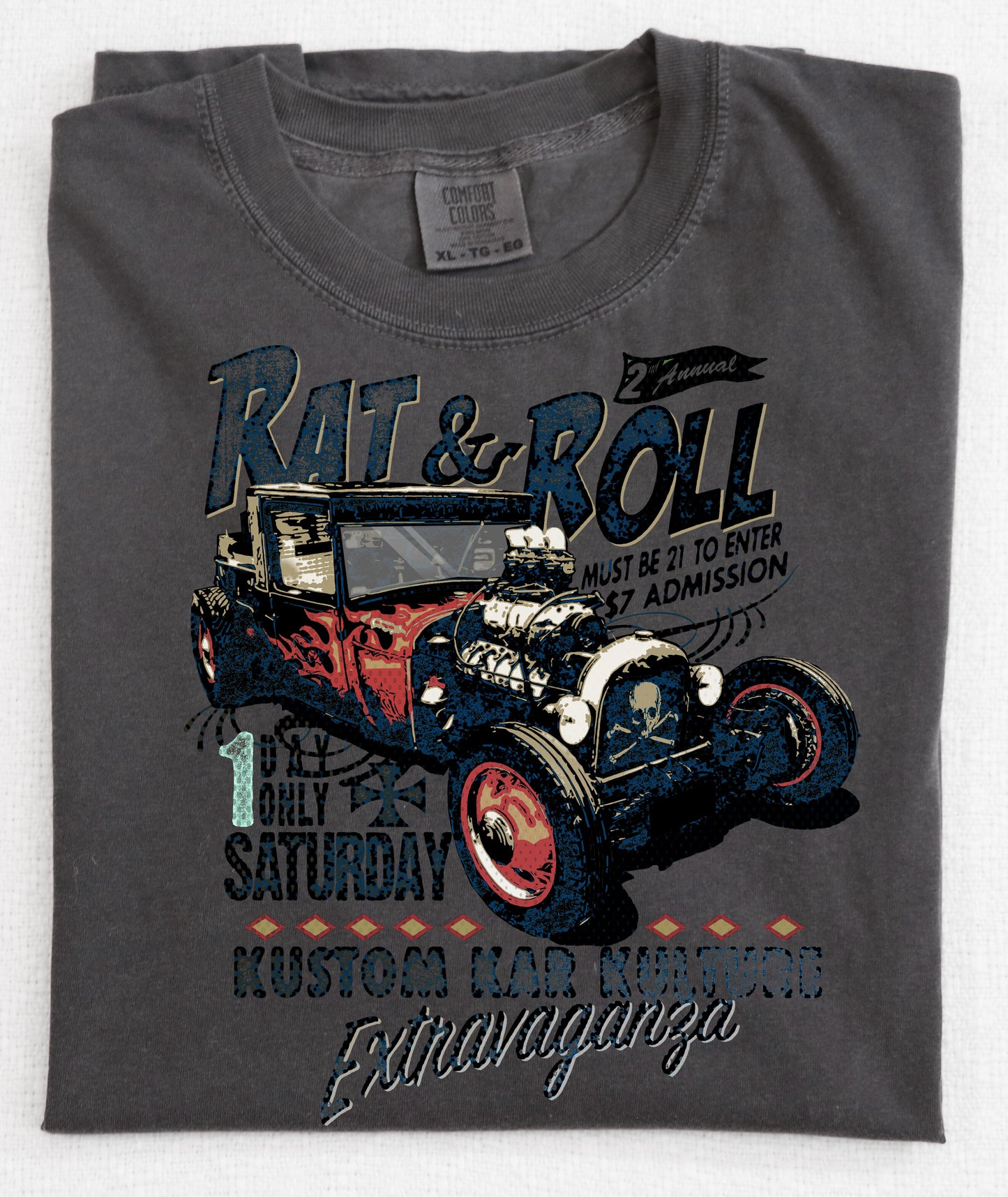 DTF Transfer Vintage Rat Rods