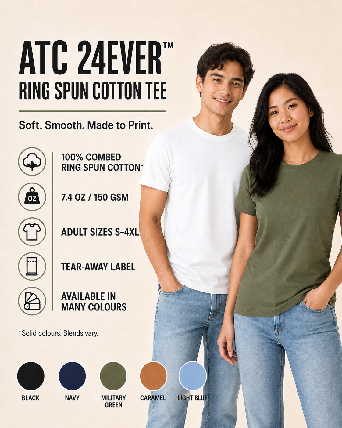 ATC 24EVER™ RING SPUN COTTON TEE- 24EVER