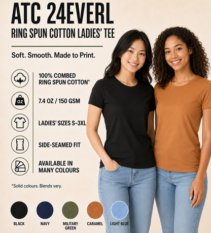 ATC 24EVER™ RING SPUN COTTON LADIES' TEE- 24EVERL