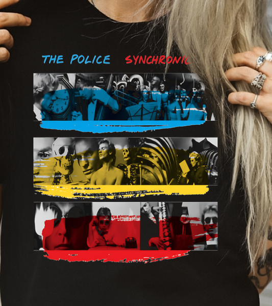 DTF Transfer – The Policee Synchronicityy Inspired Retro Graphic