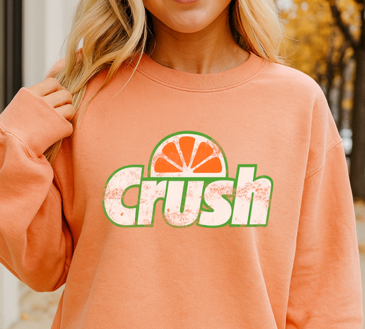 DTF Transfer Orange Crush Retro Logo