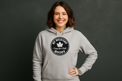 T-Shirt Crewneck Hoody – My Weekend Hoody | Cozy Up & Chill