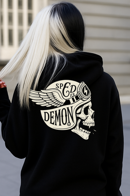 DTF Transfer Speed Demon Winged Helmet