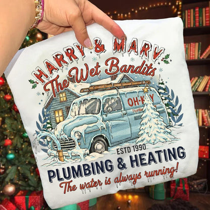 Sweatshirt  Holiday Wet Bandits Vintage Plumbing Truck