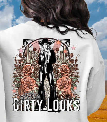 Lainey Wilson Dirty Looks Country T-Shirt or Sweatshirt - Country Music Inspired Apparel