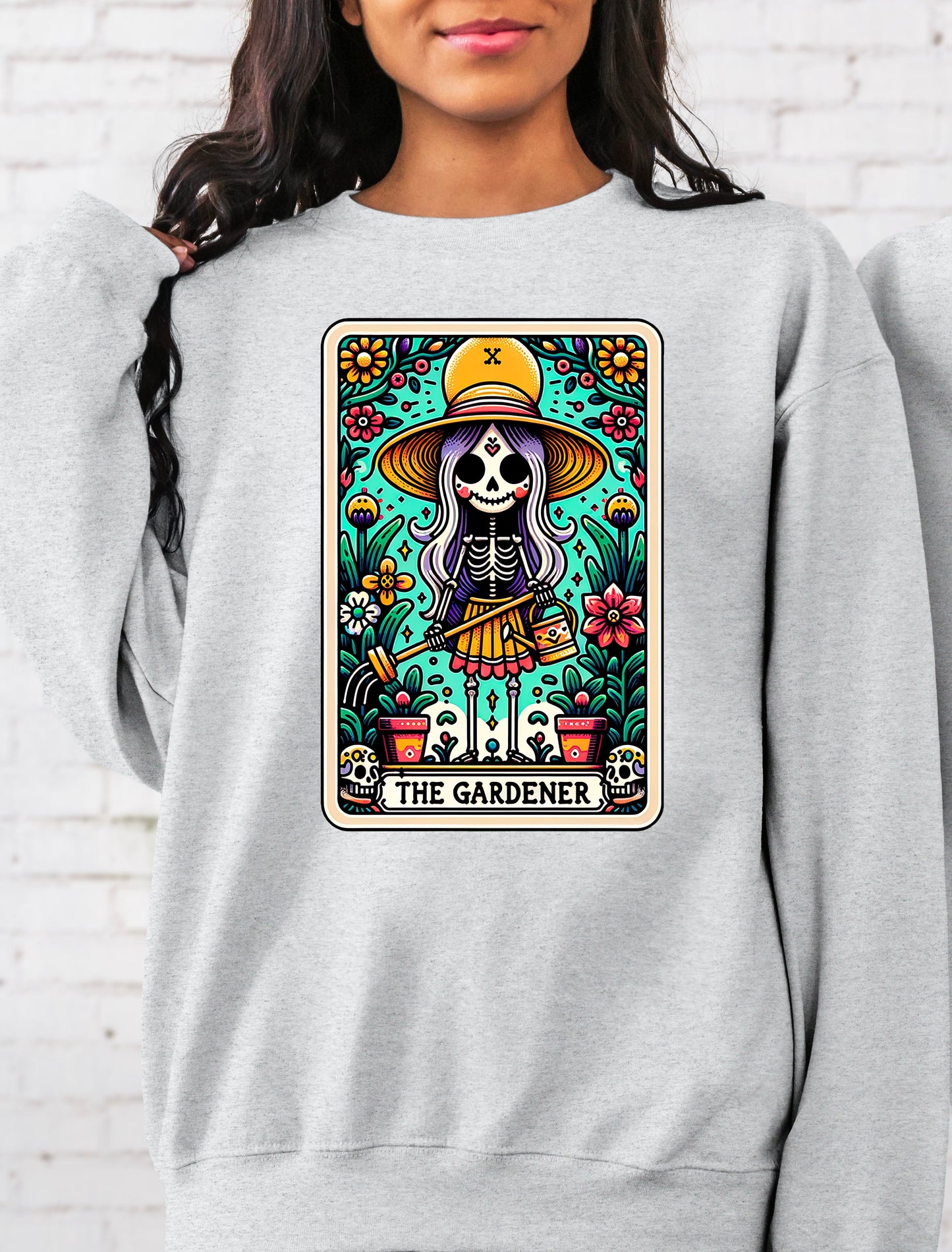 T-Shirt Or Sweatshirt Spring Summer  The Gardener Skeleton