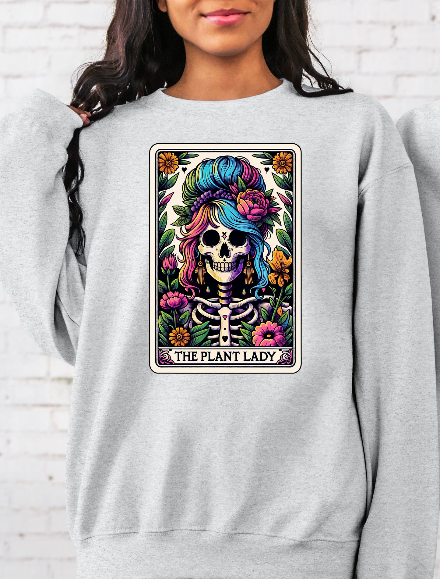 T-Shirt Or Sweatshirt Spring Summer Plant Lady Skeleton