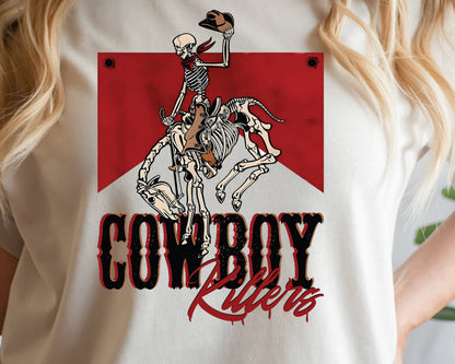 T-Shirt Sweatshirt Hoodie Cowboy Killers Skeleton Rodeo Western Design