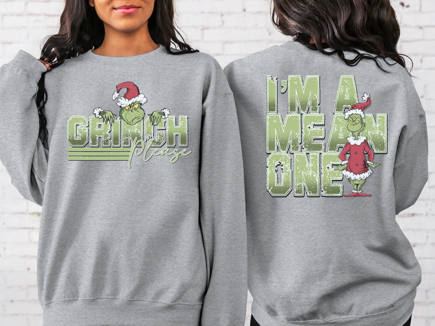 DTF Transfer Christmas Grinch Parody Jumbo Print