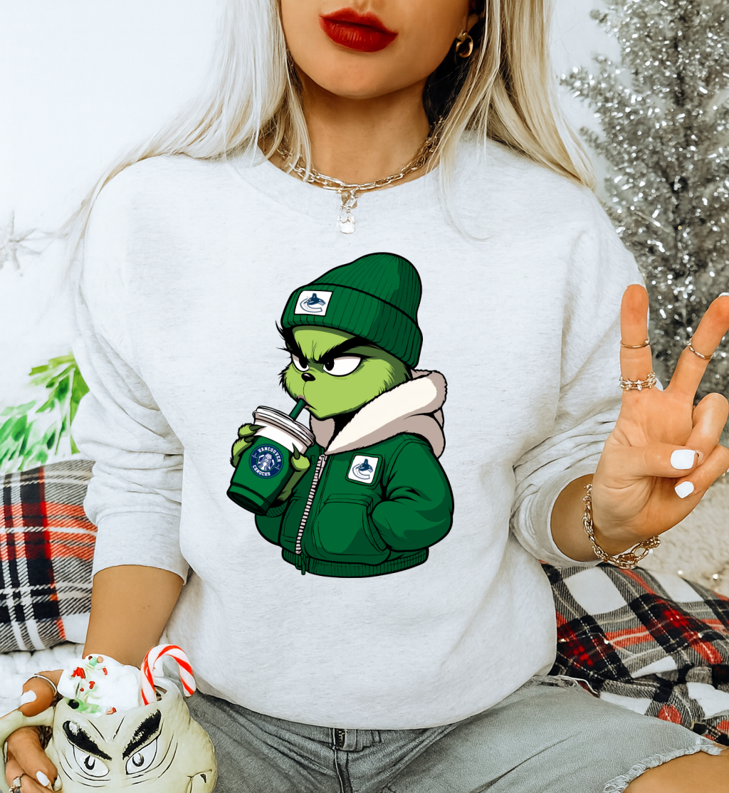 DTF Transfer – Green Man Nuks Coffee Vibes