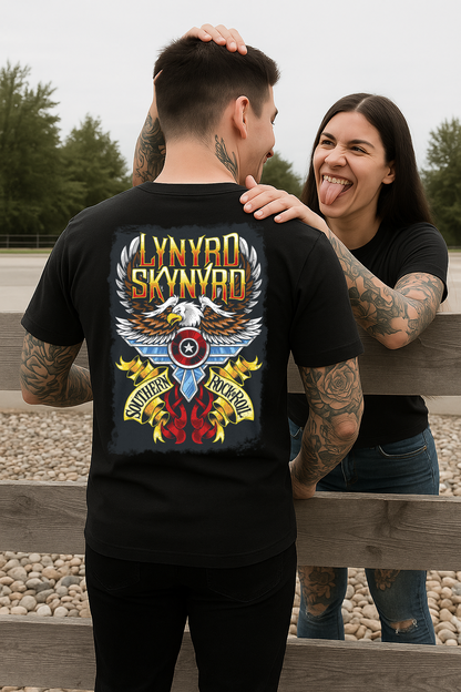 DTF Transfer – Lynyrd Skynyrd Southern Rock & Roll Eagle Design