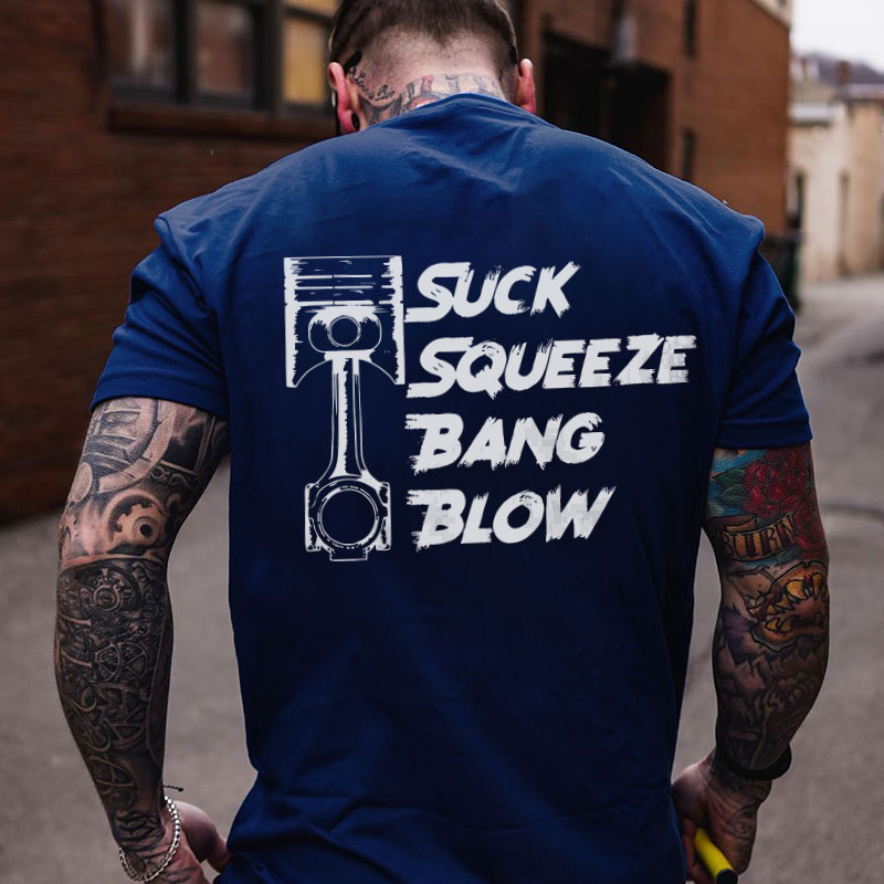 T-Shirt Sweatshirt Or Hoodie  Vintage Car Freaks Suck Squeeze Bang Blow