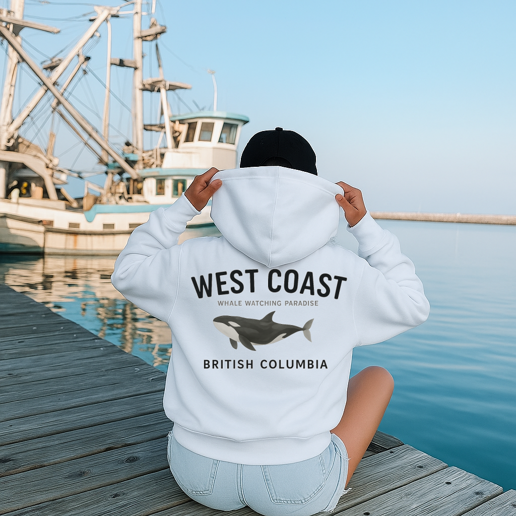 T-Shirt Crewneck Hoody West Coast Whale Watching – British Columbia