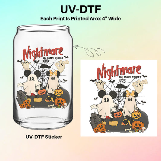 UV-DTF Cup Sticker – Spooky Main Street Halloween