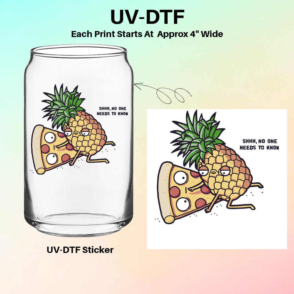 UV-DTF Cup Sticker – Shhh No One Needs to Know