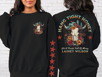 T-Shirt Tee Or Sweatshirt Western Hang On Tight Lainey Wilson