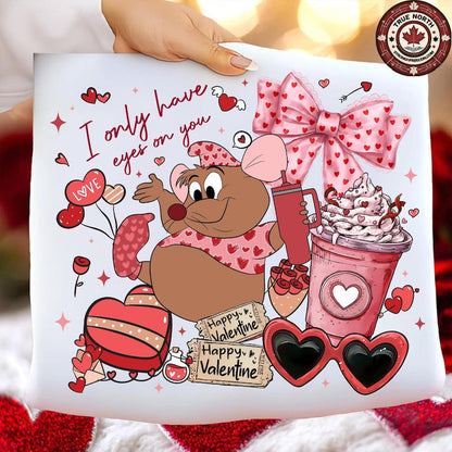 T-Shirt Crewneck  Valentines – I Only Have Eyes on You Cute Valentine Bear