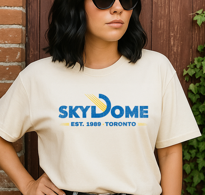 DTF Transfer – Retro Toronto Stadium Skyline