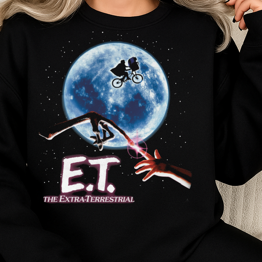 DTF Transfer 80s Sci-Fi Moonlight Alien Theme PHONE HOME