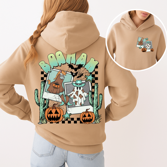 DTF Transfer – BAAHAM Halloween Cow & Horse Western Design
