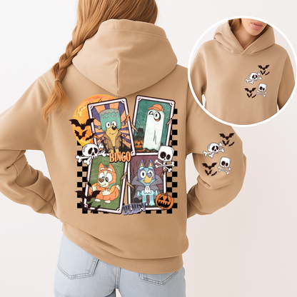 DTF Transfer - Halloween Cartoon Character | Bingo & Blueey-Inspired Design